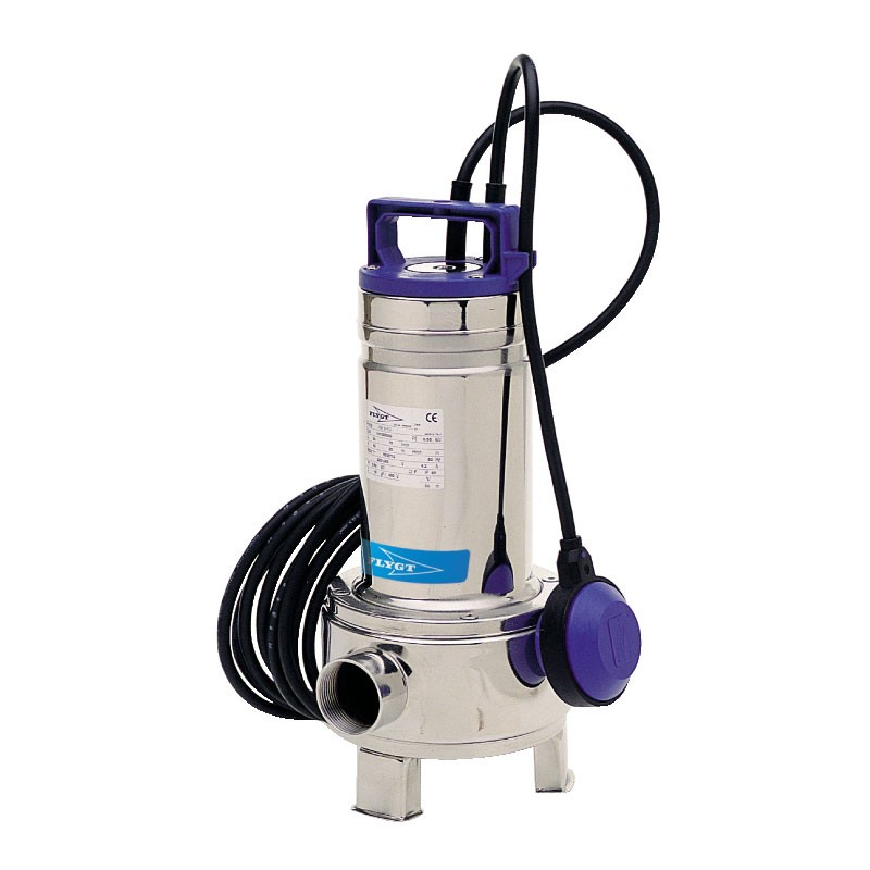 Pompe Flygt SXVM3 - Pompe d'évacuation eau pluviale avec flotteur 0.55kW  7m3/h 220V - Pompe&Moteur